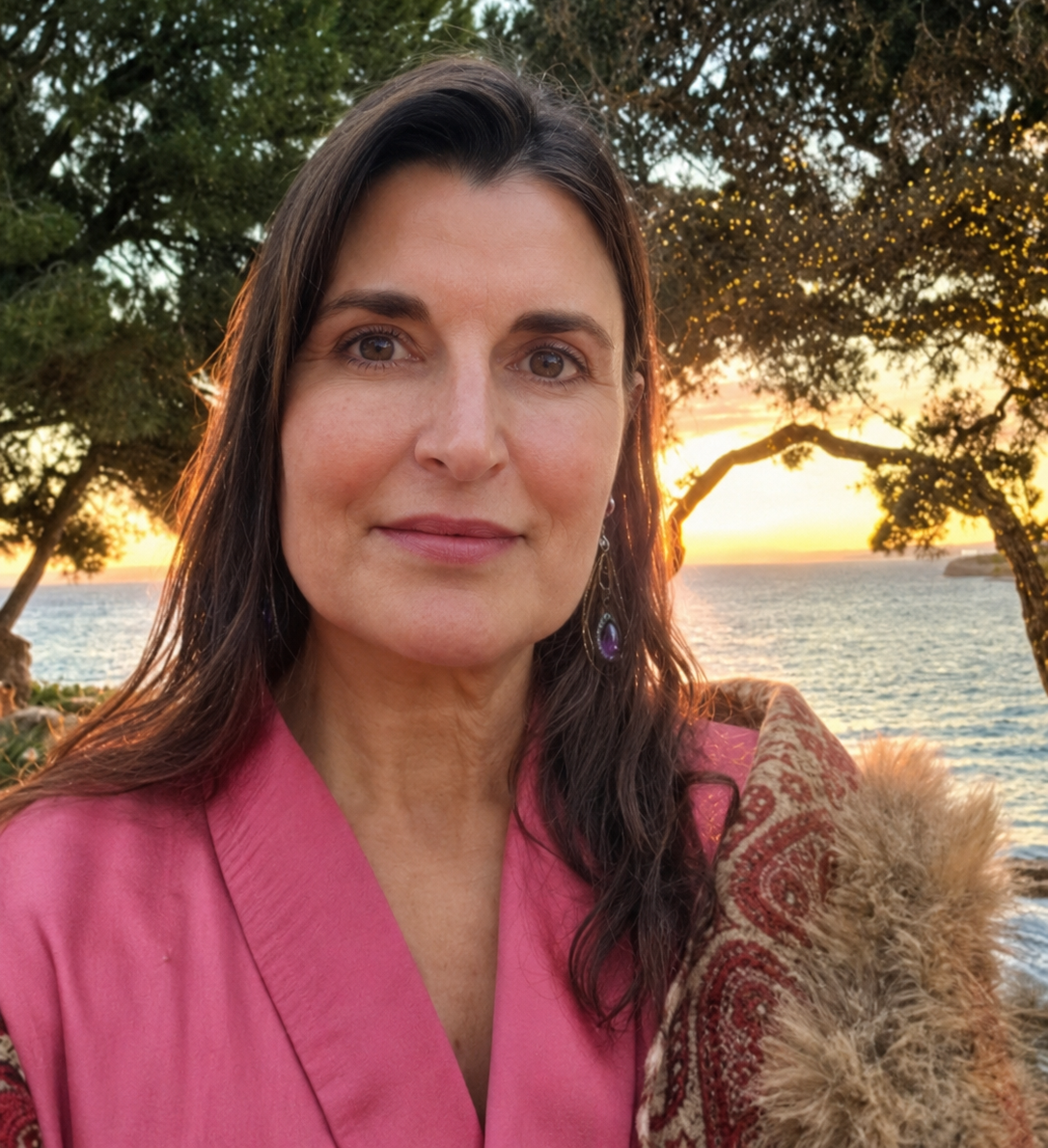 A Journey Through Breath retreat teacher portrait by the sea